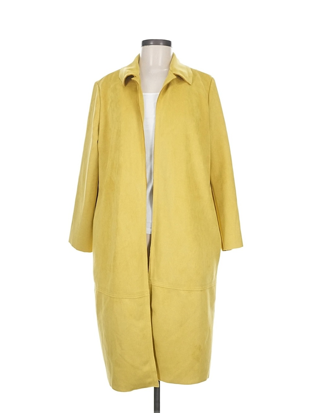 Philosophy Republic Clothing Mustard Yellow Faux suede Duster Coat M